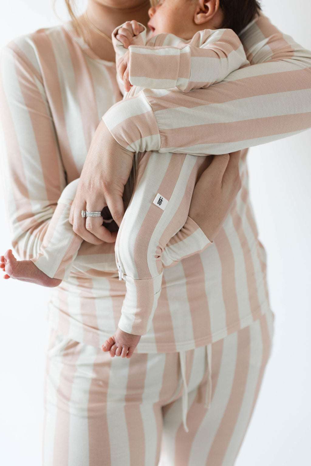 Candy Stripe | Women's Bamboo Pajamas Milk & Baby