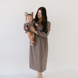 Chocolate Chai | Women's Long Sleeve Dress | Milk & Baby