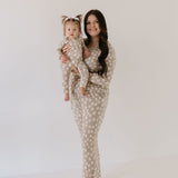 Bamboo Zip Pajamas | French Gray Floral