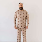 Gingerbread | Men's Bamboo Pajamas Milk & Baby