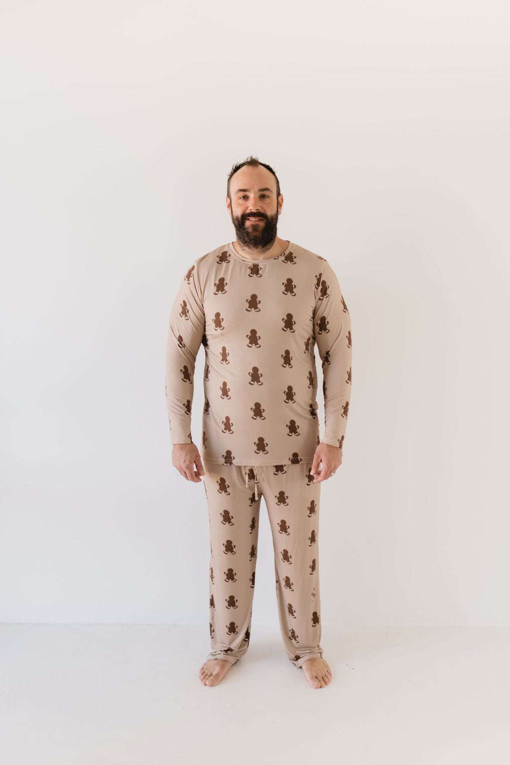 Gingerbread | Men's Bamboo Pajamas Milk & Baby