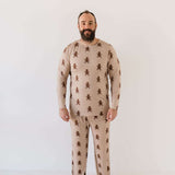 Gingerbread | Men's Bamboo Pajamas Milk & Baby