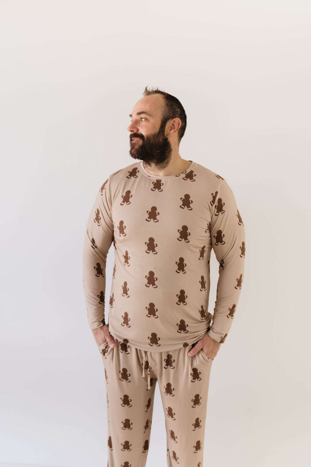 Gingerbread | Men's Bamboo Pajamas Milk & Baby