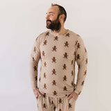 Gingerbread | Men's Bamboo Pajamas Milk & Baby