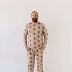 Gingerbread | Men's Bamboo Pajamas Milk & Baby