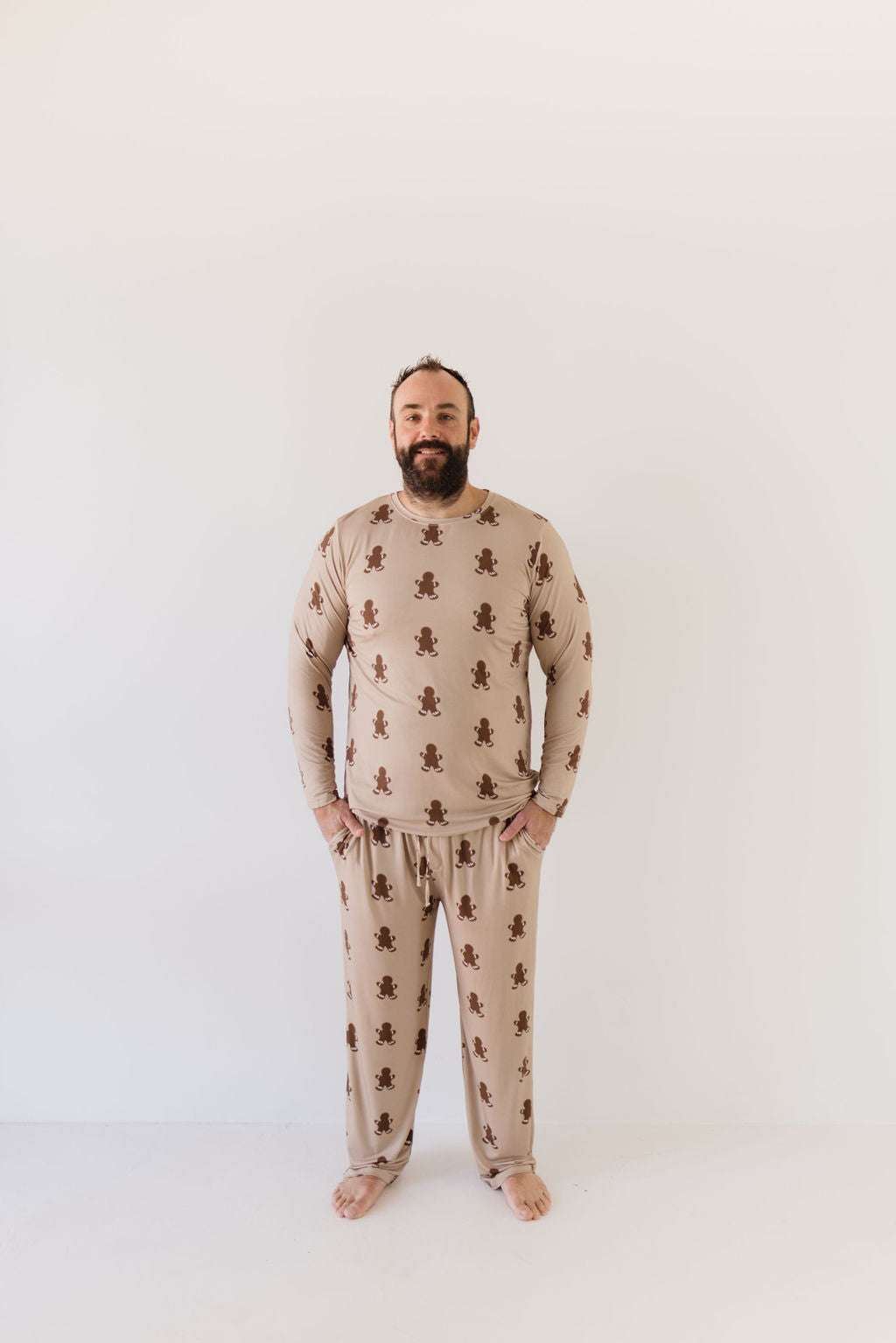 Gingerbread | Men's Bamboo Pajamas Milk & Baby