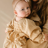 Golden Hour | Ruffle Romper Milk & Baby