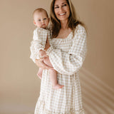 Gingham | Ruffle Romper Milk & Baby