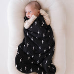 Midnight Lightning Bolt | Bamboo Sleep Sack | Milk & Baby