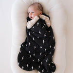 Midnight Lightning Bolt | Bamboo Sleep Sack | Milk & Baby