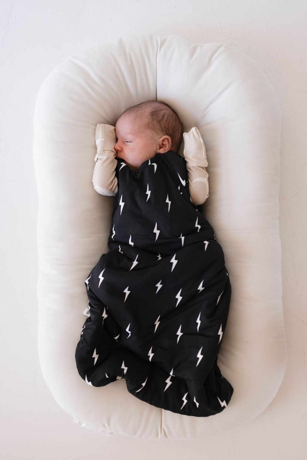 Midnight Lightning Bolt | Bamboo Sleep Sack | Milk & Baby