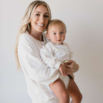 Dove | Sweatshirt Romper Milk & Baby