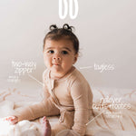 Pumpkin Pie | Bamboo Zip Pajamas Milk & Baby