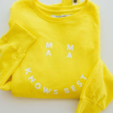 Smiley Mama Knows Best Sweatshirt