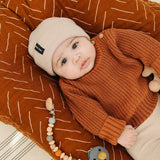 Oatmeal Mebie Baby Beanie Milk & Baby