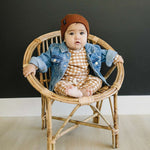 Brown Mebie Baby Beanie Milk & Baby