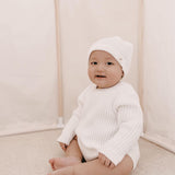 Luna + Luca Knotted Hat - White