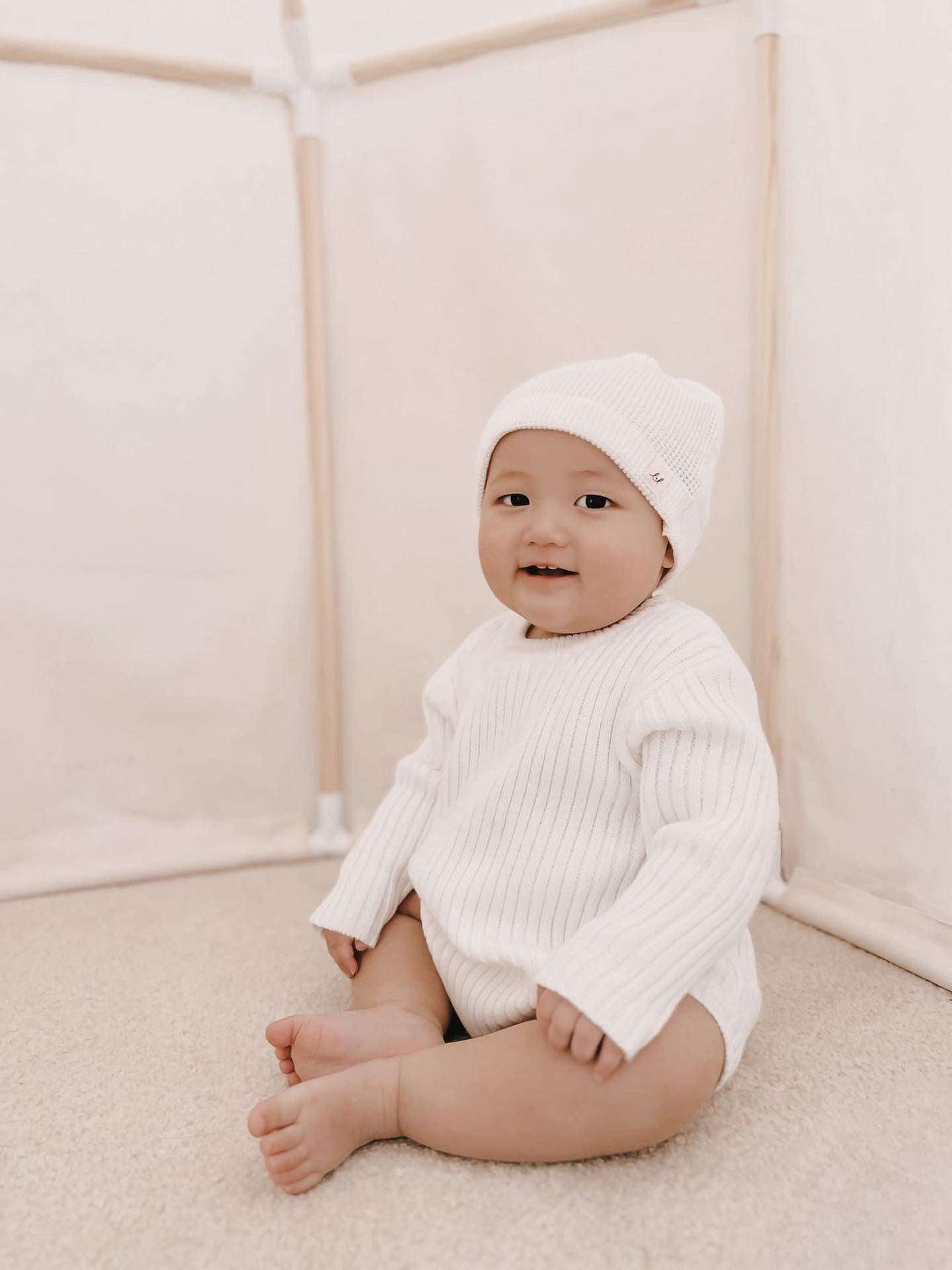 Luna + Luca Knotted Hat | White Milk & Baby