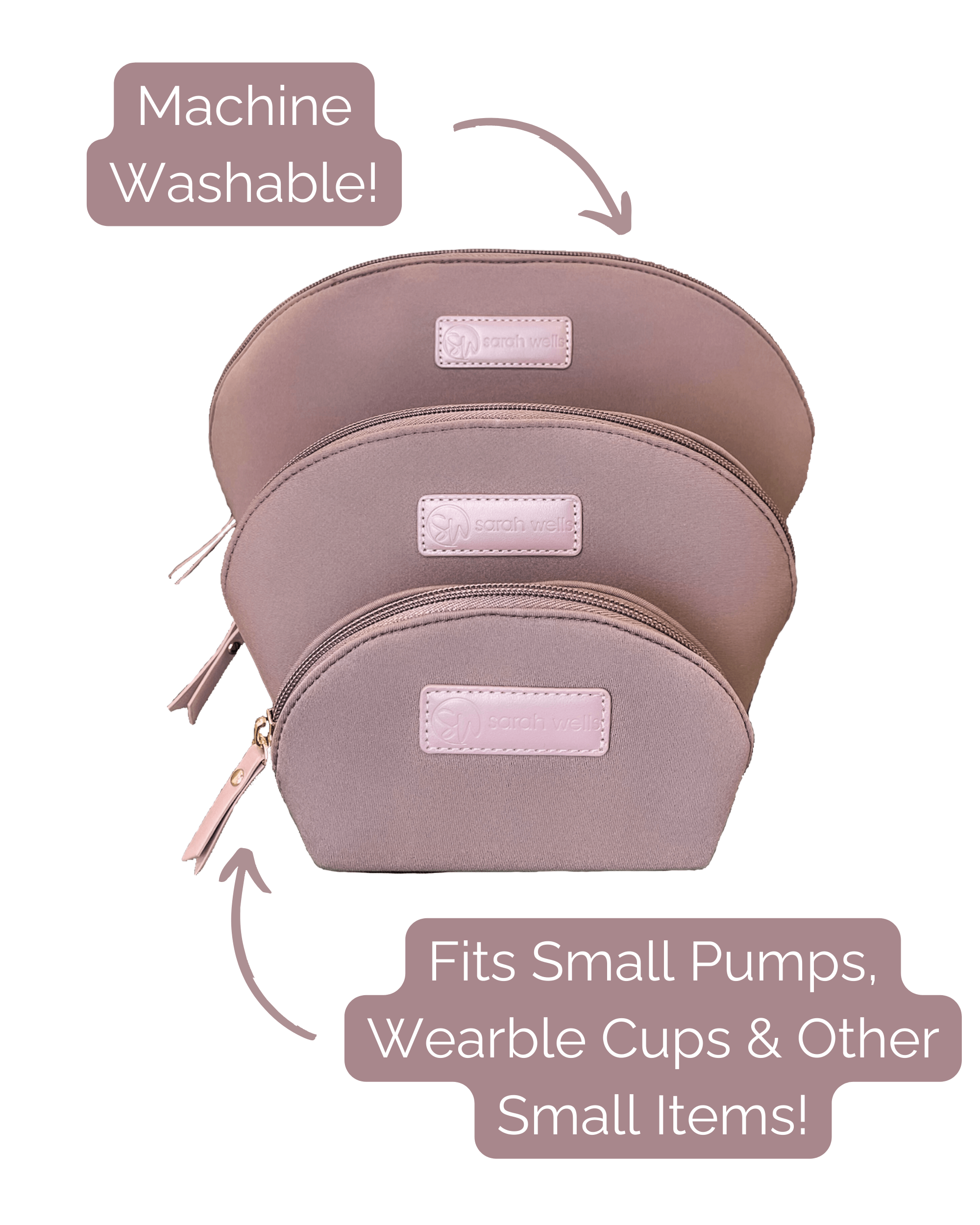 PackSWell Breast Pump Accessory Organizer Bags | Milk & Baby