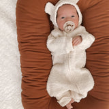 Luna + Luca Baby Bear Jumpsuit - Cozy Teddy