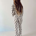 Black & White Yin Yang | Women's Bamboo Pajamas Milk & Baby