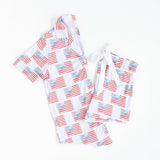 American Flag Nursing Pajamas Milk & Baby