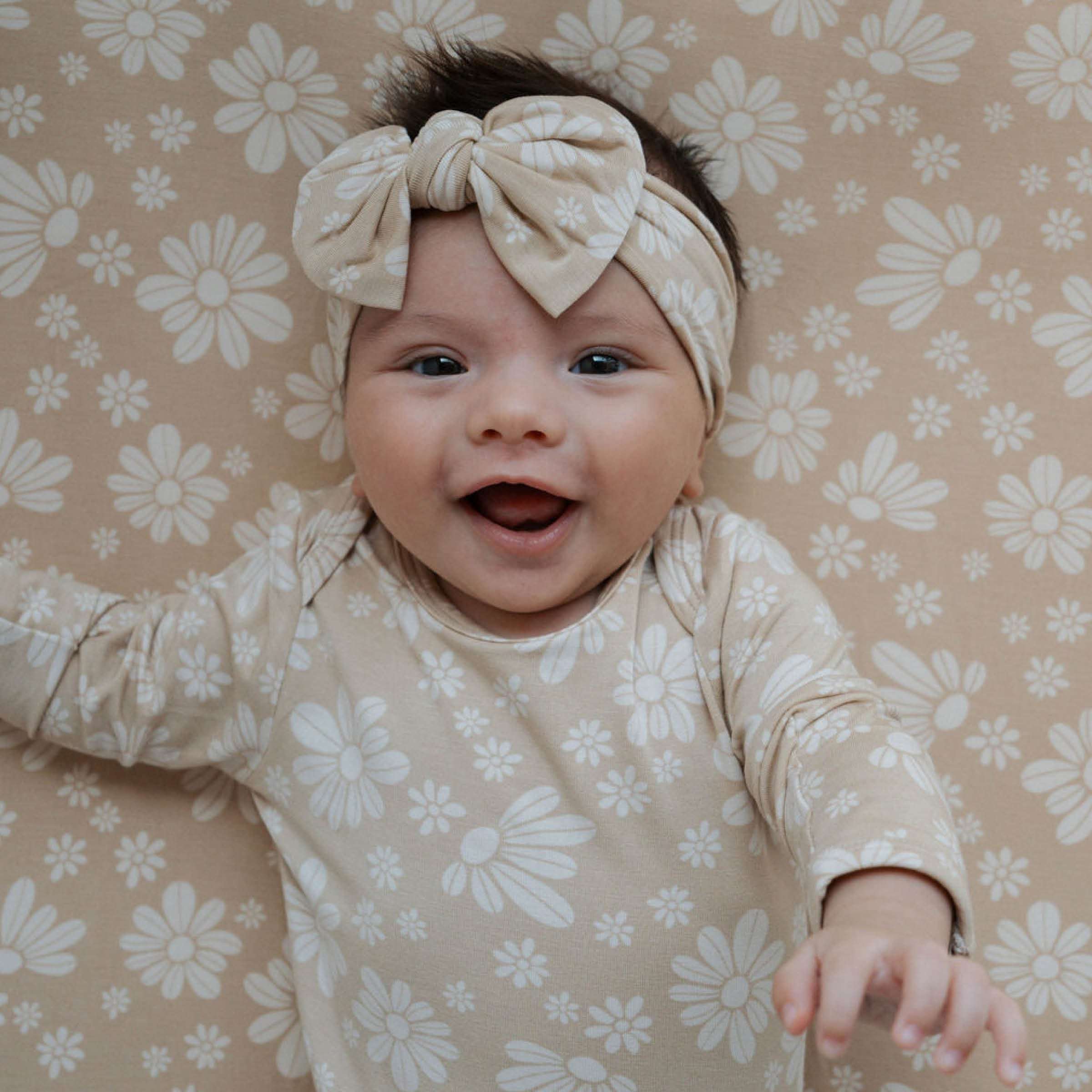 Retro Floral | Head Wrap Milk & Baby