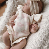 Luna + Luca Floral Frills Romper Milk & Baby