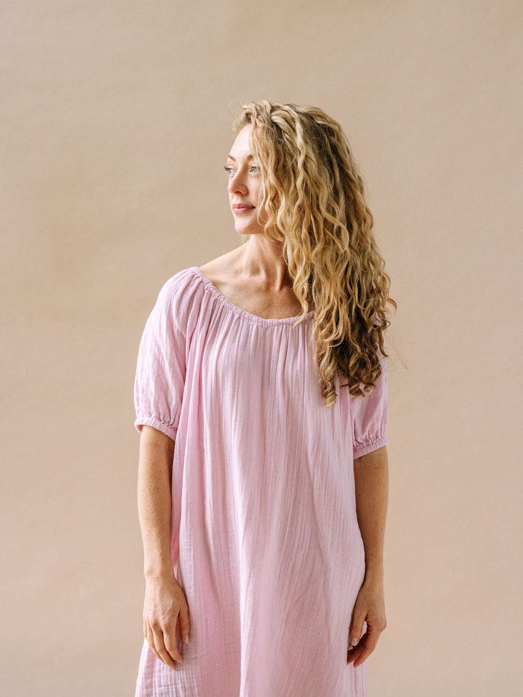 Women's Cotton Gauze House Dress | Orchid Milk & Baby