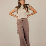 Anaya Wide Leg Pants Milk & Baby