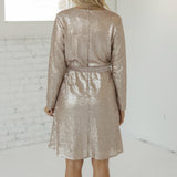 SALT Eleanor Sequin Wrap Dress