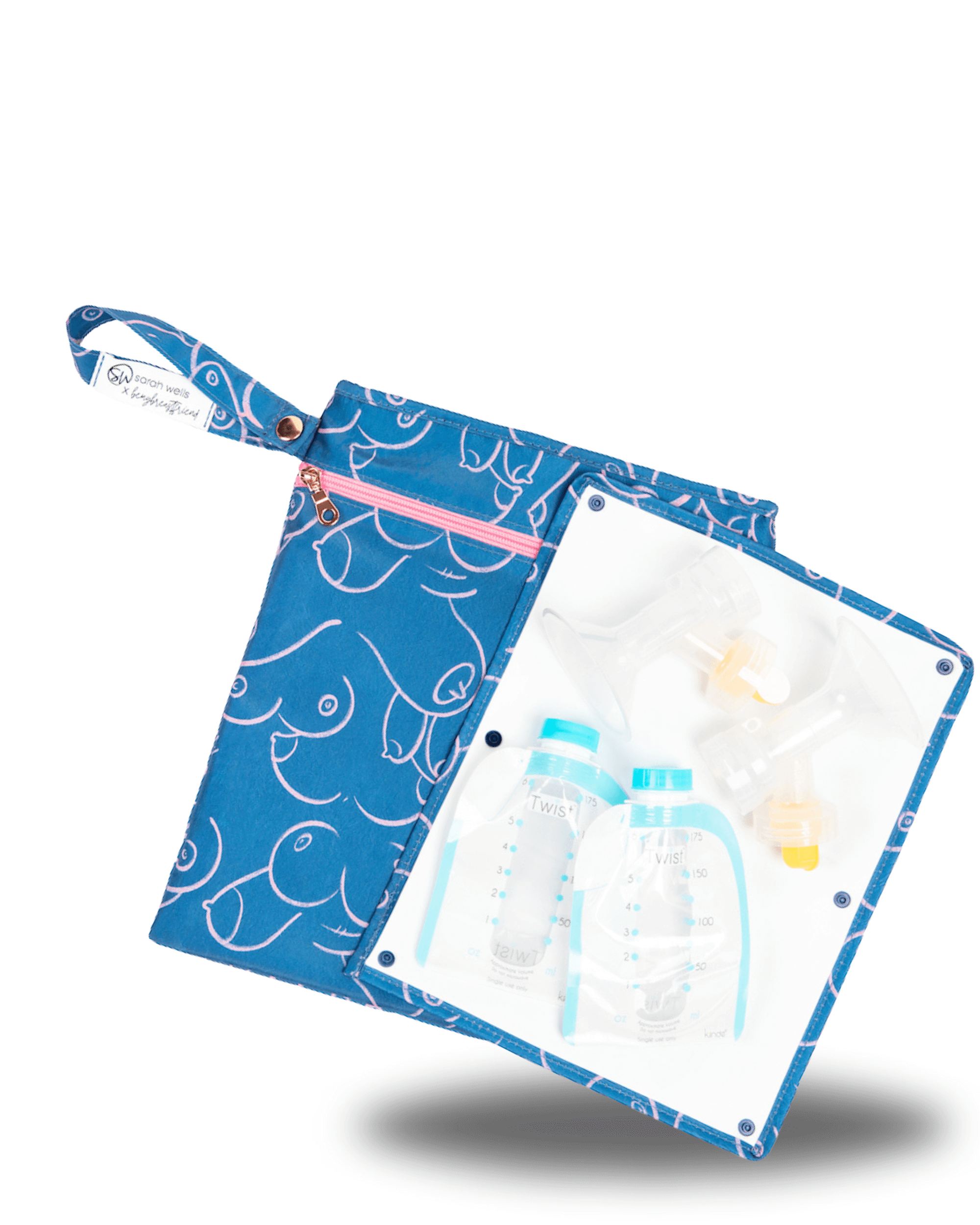 Pumparoo Wet/Dry Bag with Staging Mat® | Milk & Baby