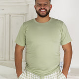 Sage Gingham Dream Men's Pajamas