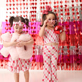 DREAMY PINK CHECKERS DREAM BOW