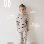 It's Bats! | Bamboo Two Piece Pajamas Milk & Baby