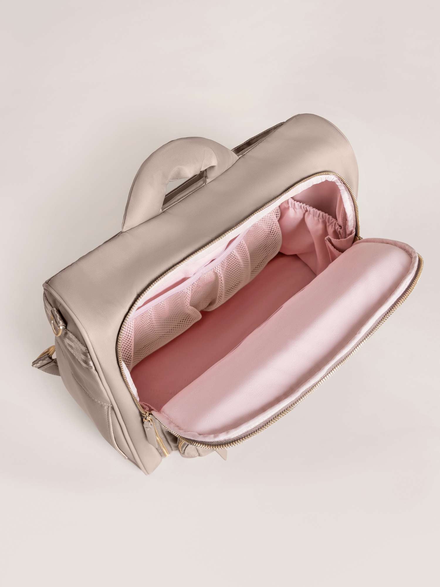 Satchel Diaper Bag | Taupe Milk & Baby