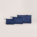 3-Piece Pouch Clutch Purse Set - Navy