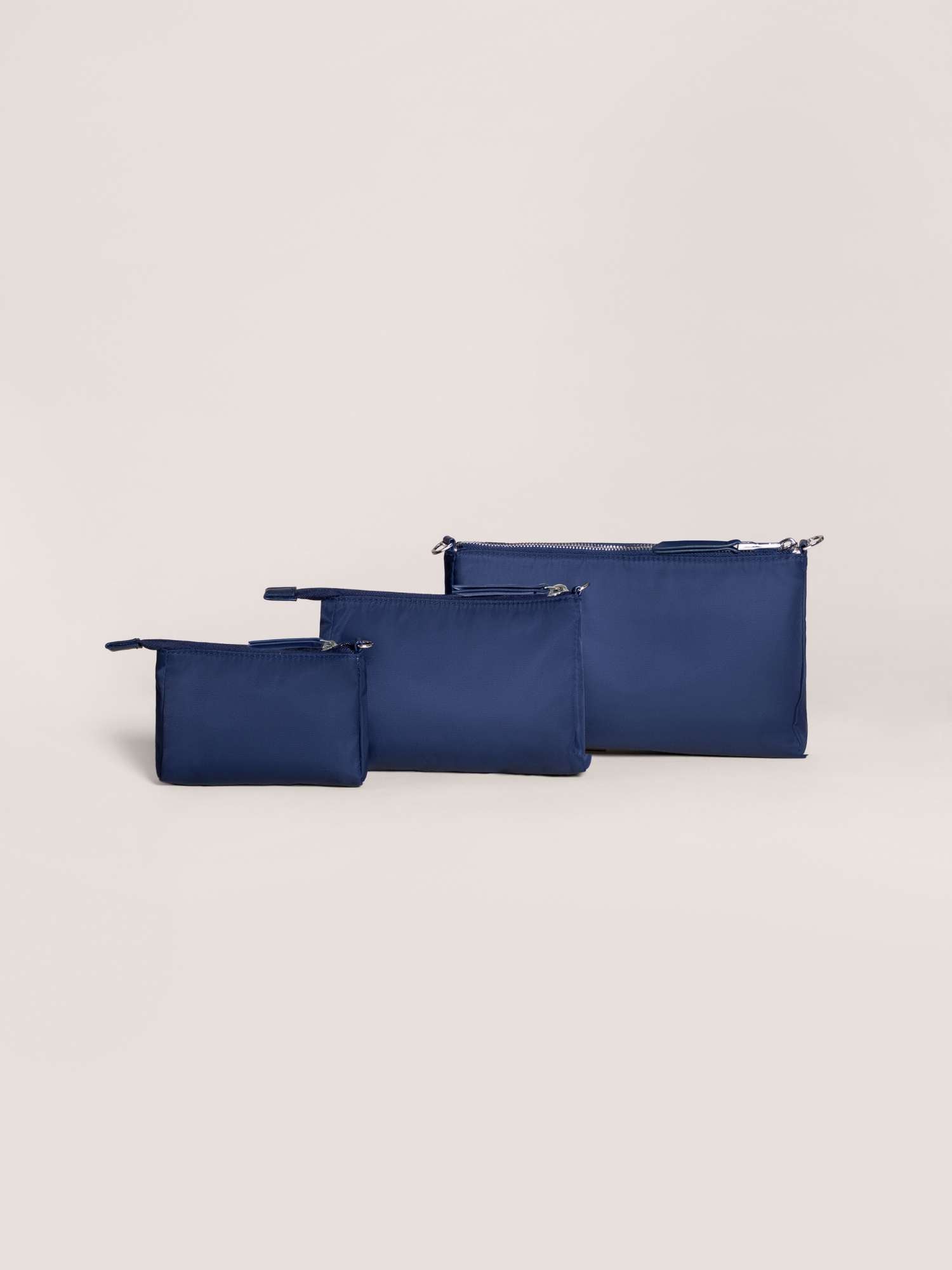 3-piece Pouch Set Navy Milk & Baby