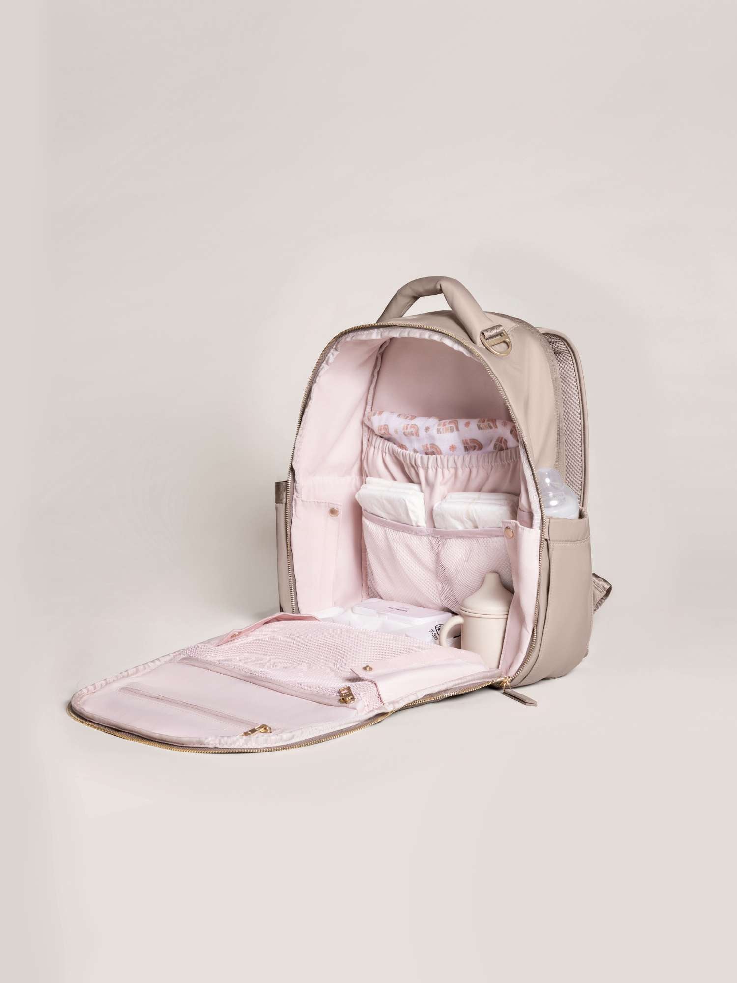 Classic Diaper Backpack | Taupe Milk & Baby