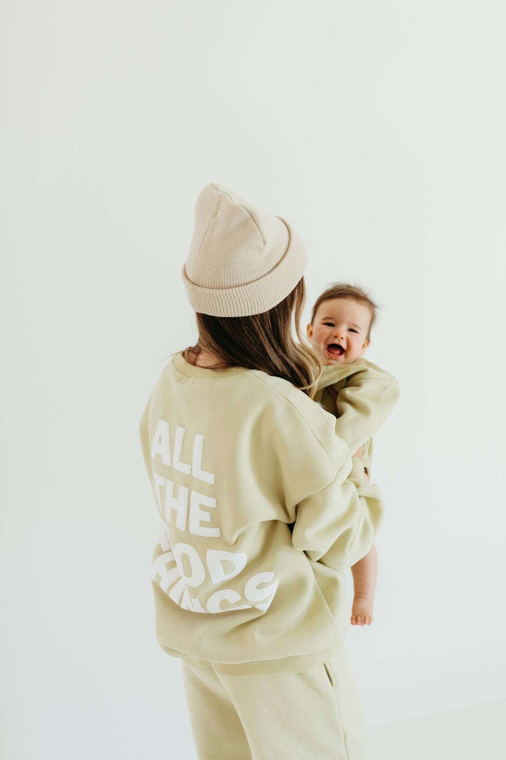 All the Good Things | Adult Sweat Set Milk & Baby