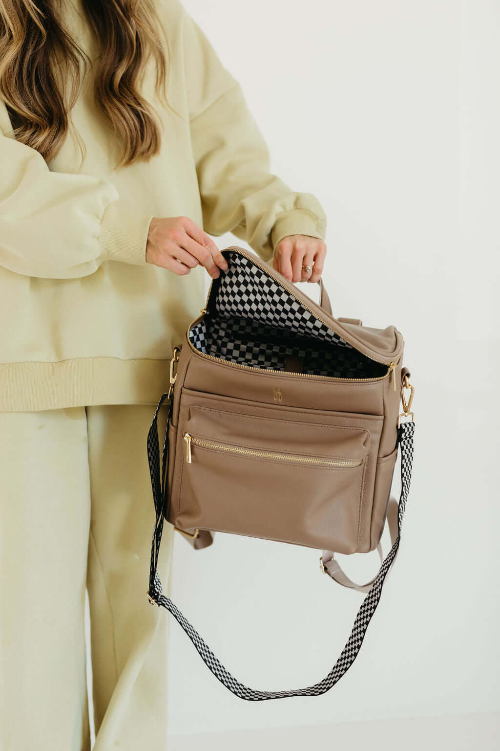 ff Diaper Bag | Taupe | Milk & Baby