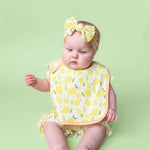 Lemon Blossoms Dream Baby Bib Milk & Baby