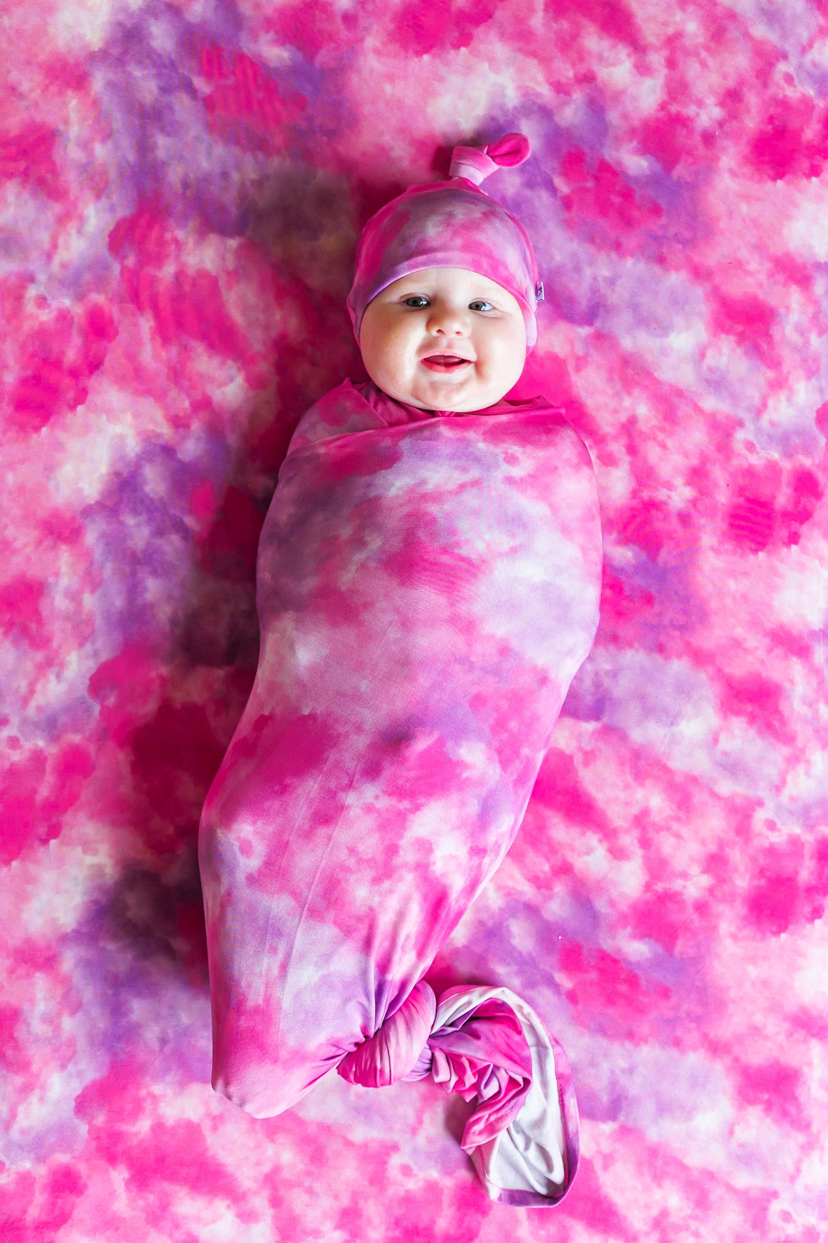 Candy Clouds Dream Swaddle & Beanie Milk & Baby