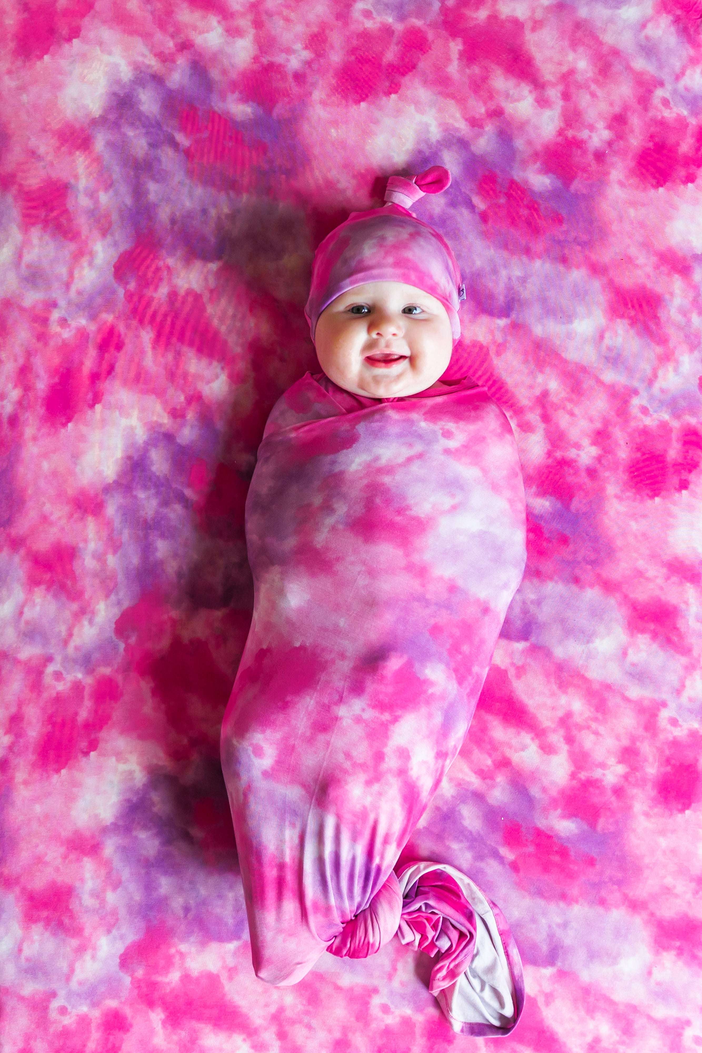 Candy Clouds Dream Swaddle & Beanie Milk & Baby