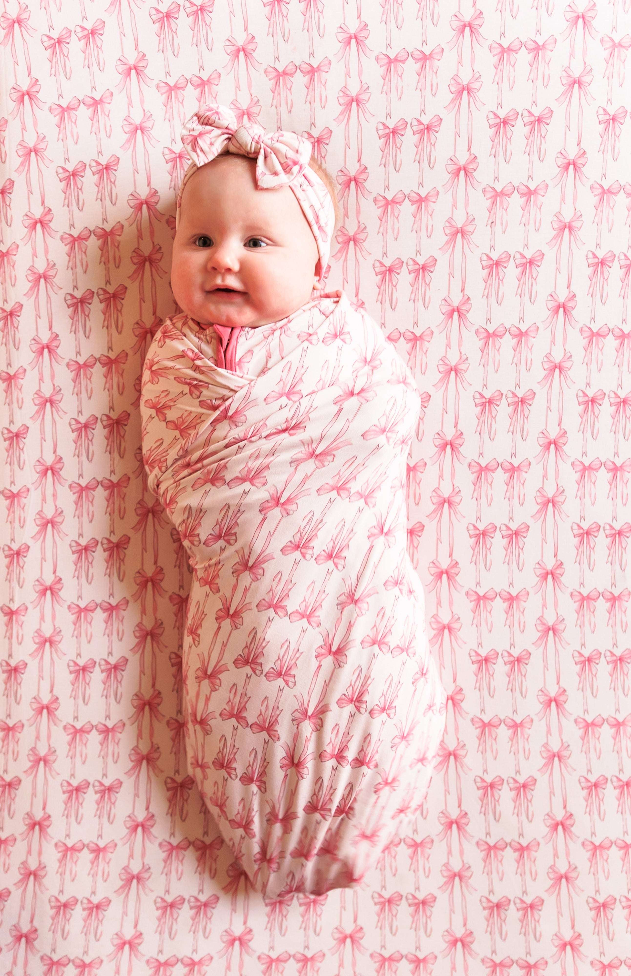 Bow Cute Dream Swaddle Set Milk & Baby