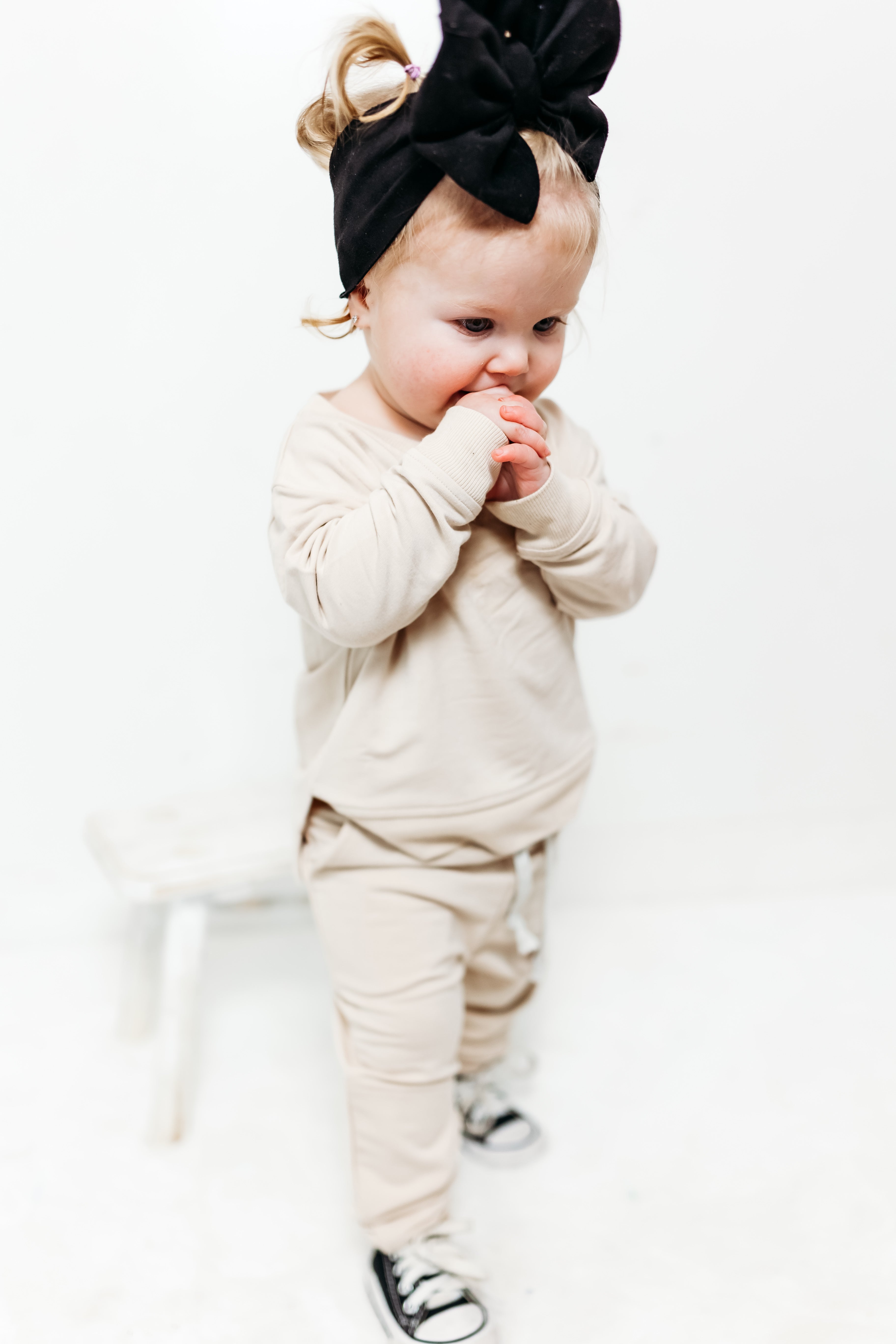 Oat Terry Jogger Milk & Baby