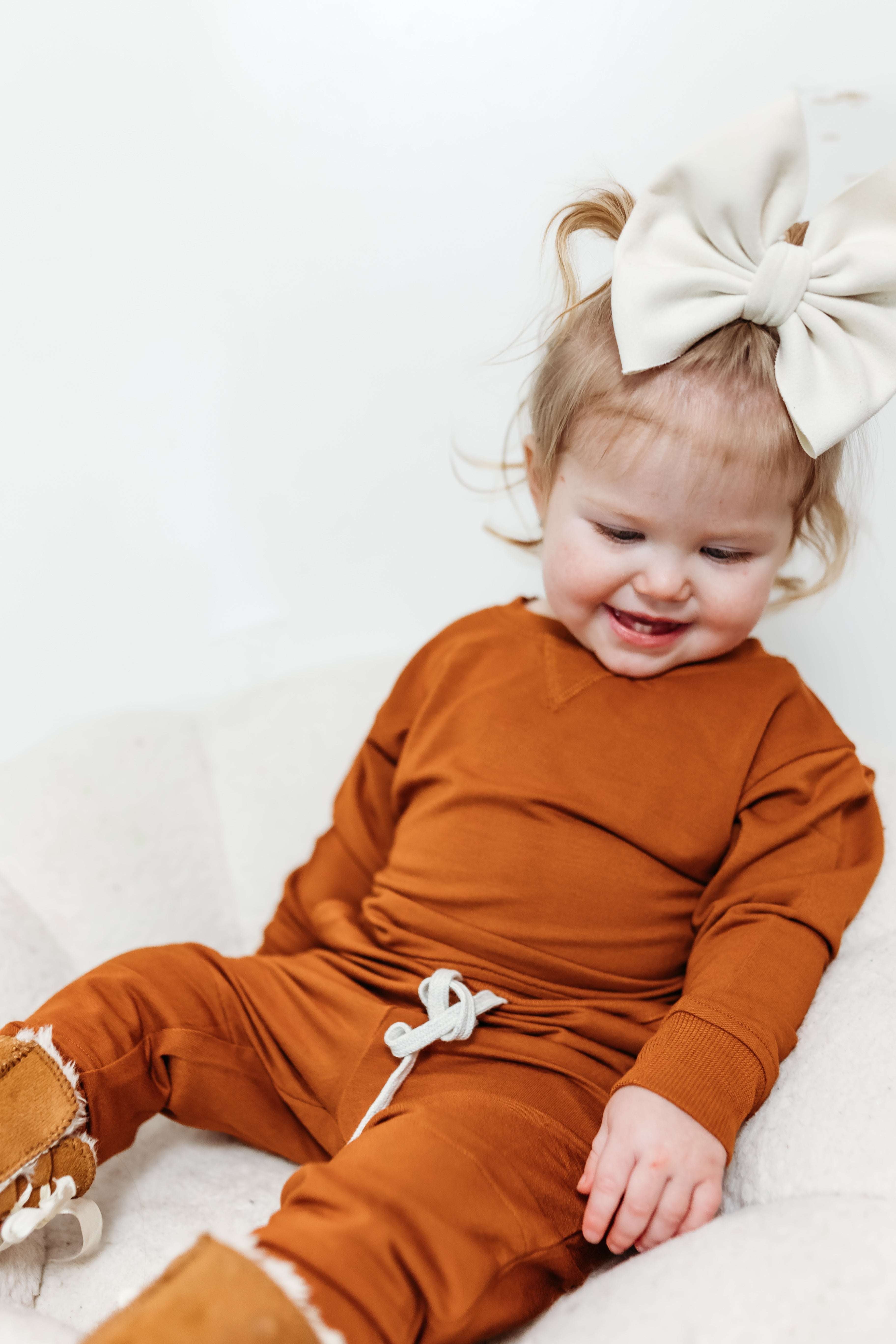 Copper Terry Dream Pullover Milk & Baby