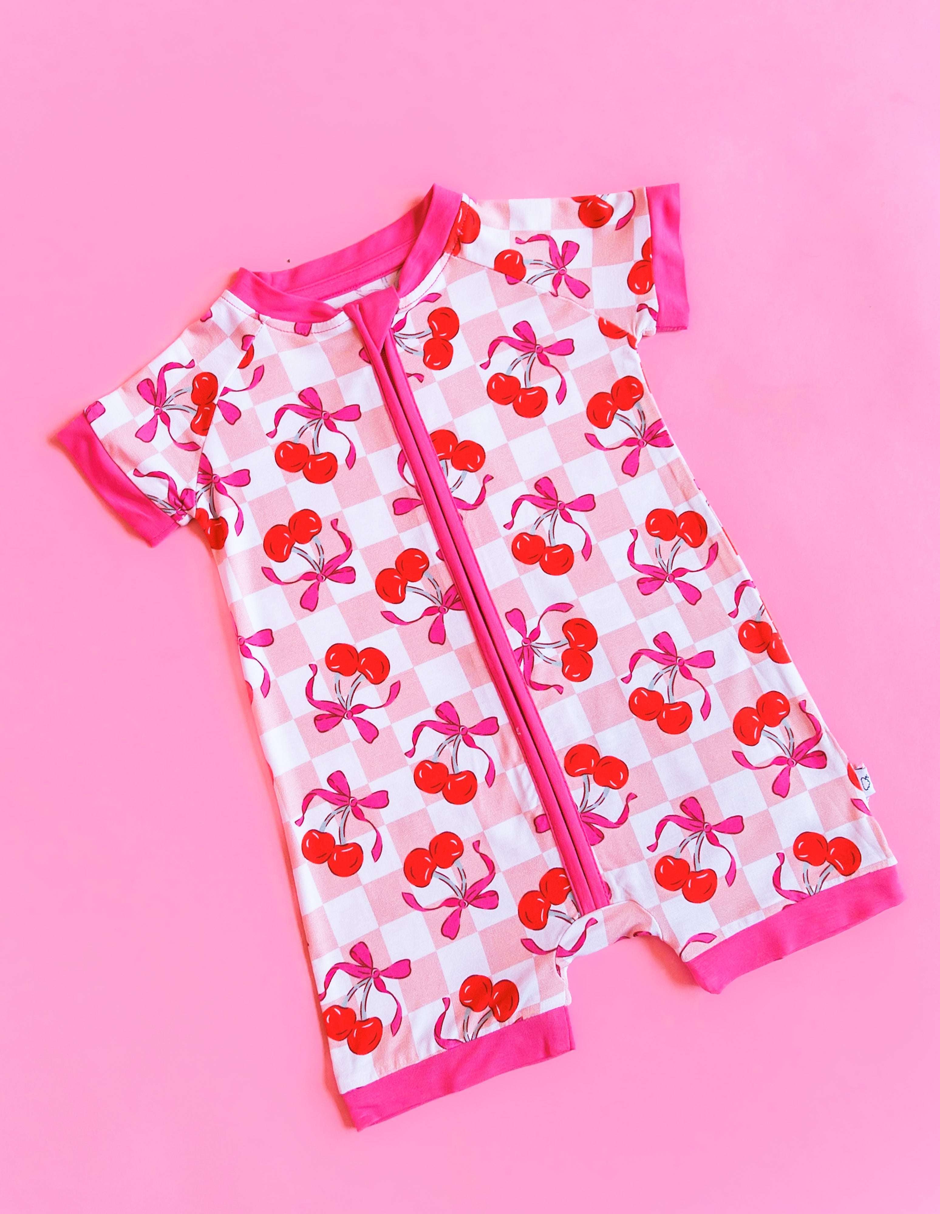 Cherry Sweet Checkers Dream Shortie Milk & Baby