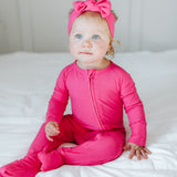 HOT PINK RIB DREAM ROMPER