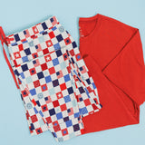 HOME OF THE FREE CHECKERS MEN'S DREAM JOGGER SET